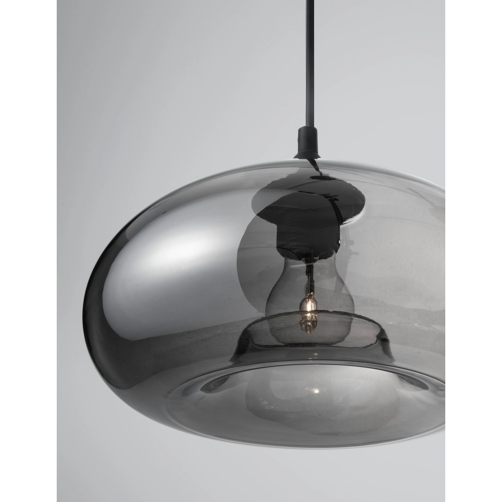 Hanglamp Savaz chroom glas Ø 28 x 14cm Lyora 5212017421265