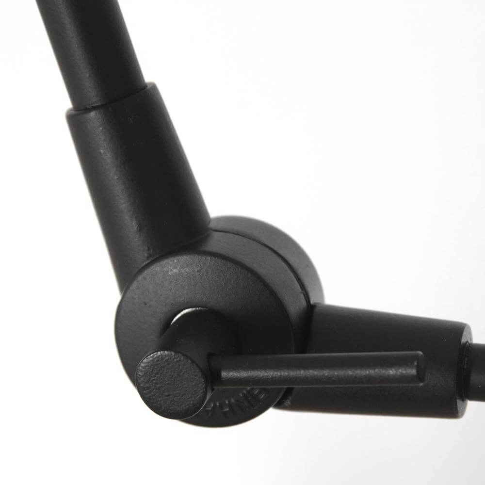 Wandlamp Prestige Chic zwart met bamboe kap Steinhauer 8712746172935