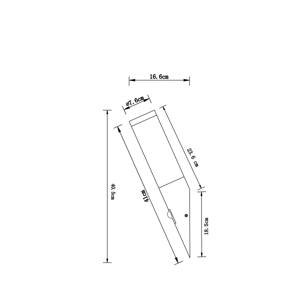 Buitenlamp Boston Led RVS met wit en sensor Globo 9007371282333