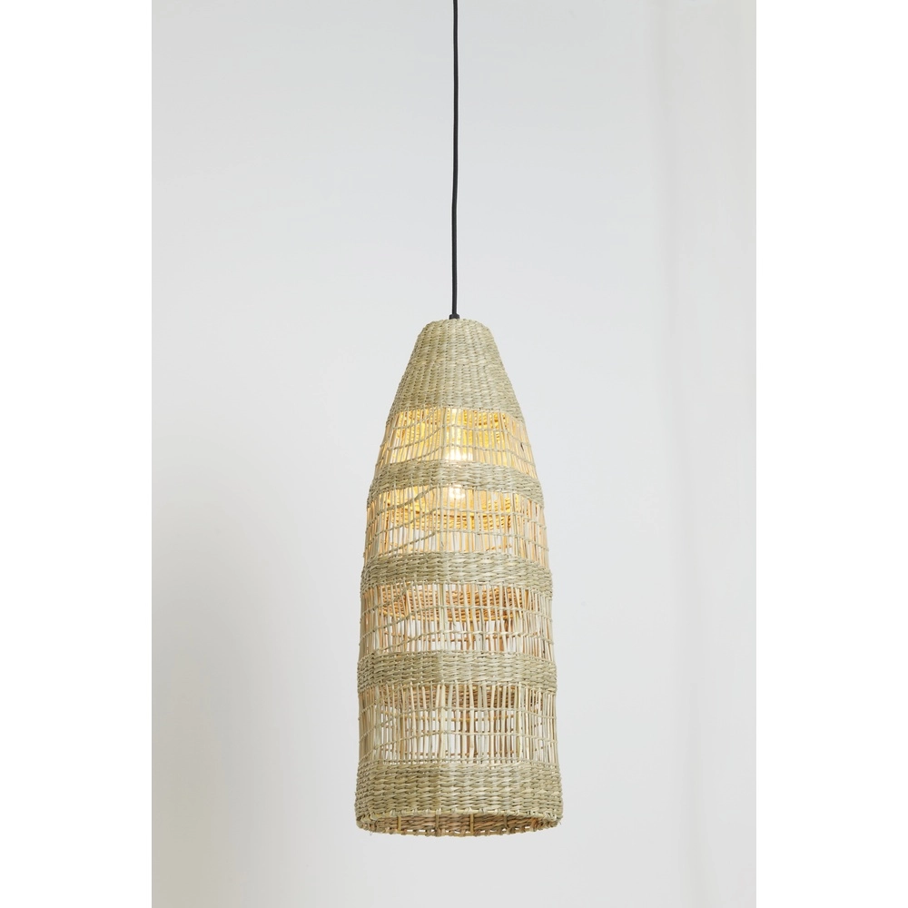 Zeegras hanglamp Latika 42cm hoog - 1x E27 Light & Living 8717807644031