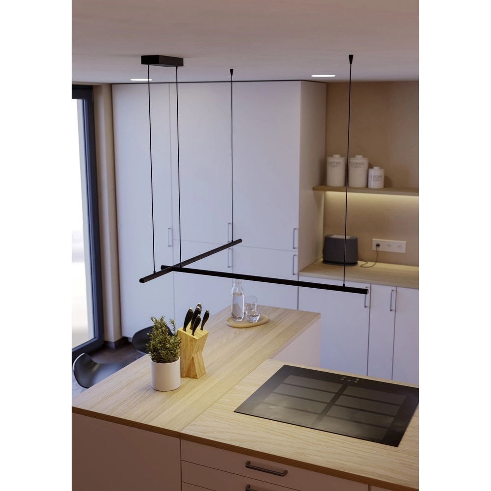 Smart hanglamp Flatron-Z zwart 150cm Eglo 9008606390564