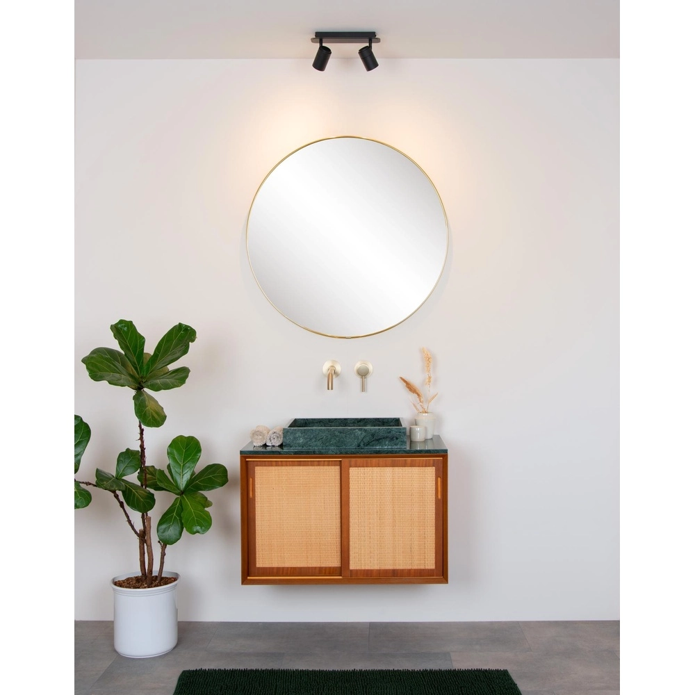 Plafondspot Lennert 2-lichts zwart Lucide 5411212262684