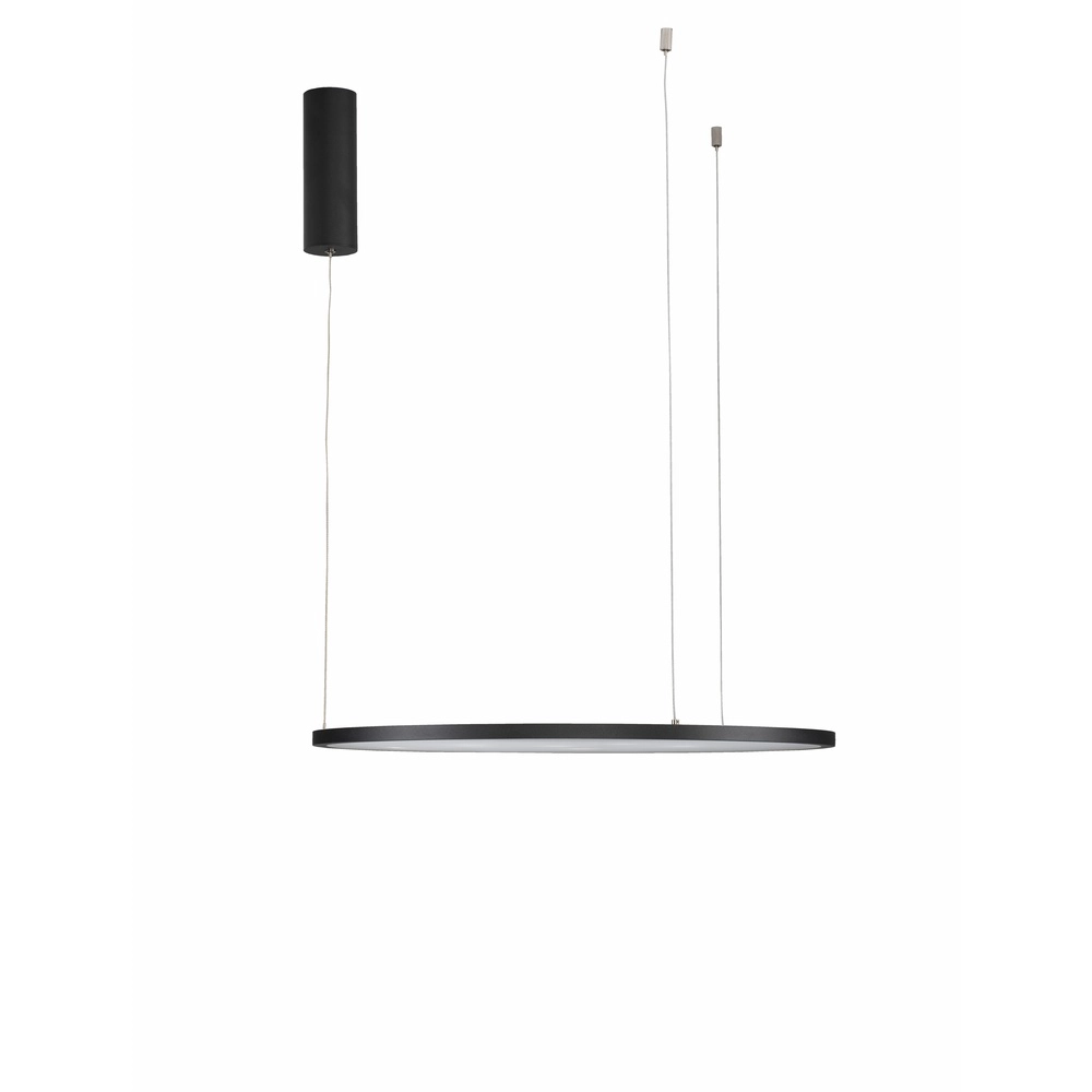 Round pendant lamp Tarquin black Ø 60cm Lyora 5212017438263