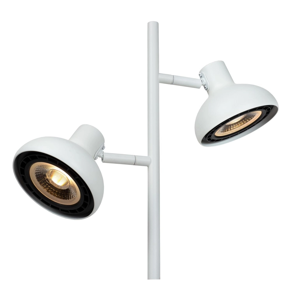 2-lichts vloerlamp Sensas wit design GU10 ES111 Lucide 5411212303325