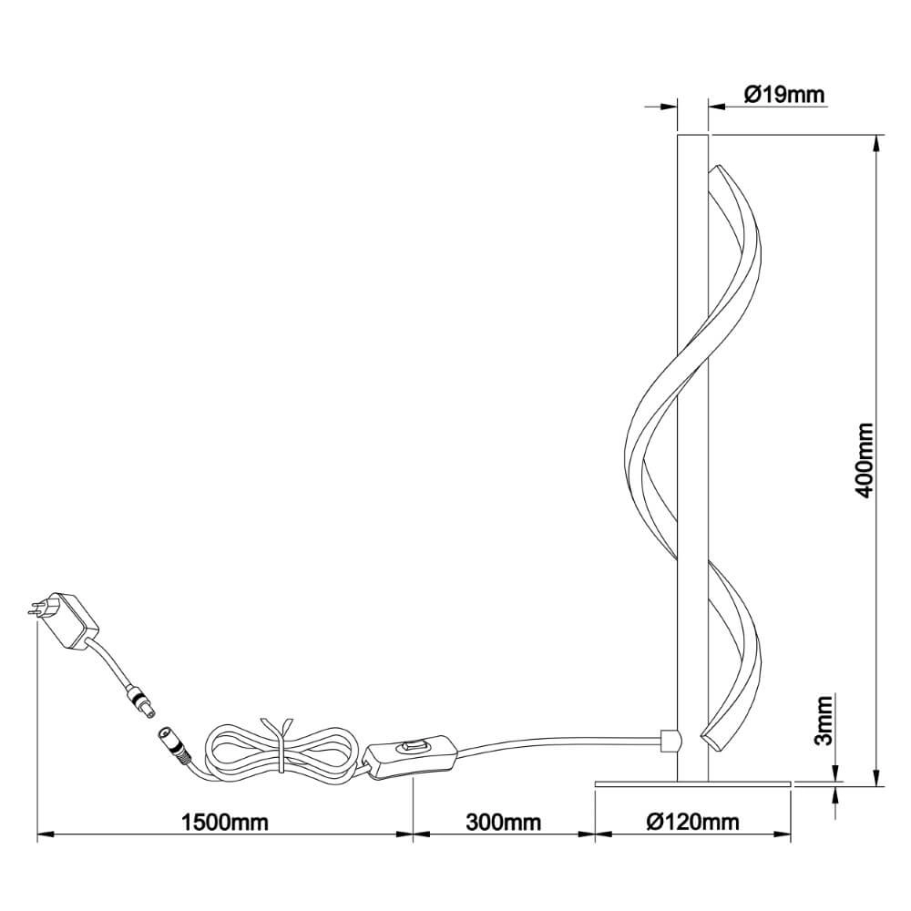 Design tafellamp Eunice zwart Brilliant 4004353425509