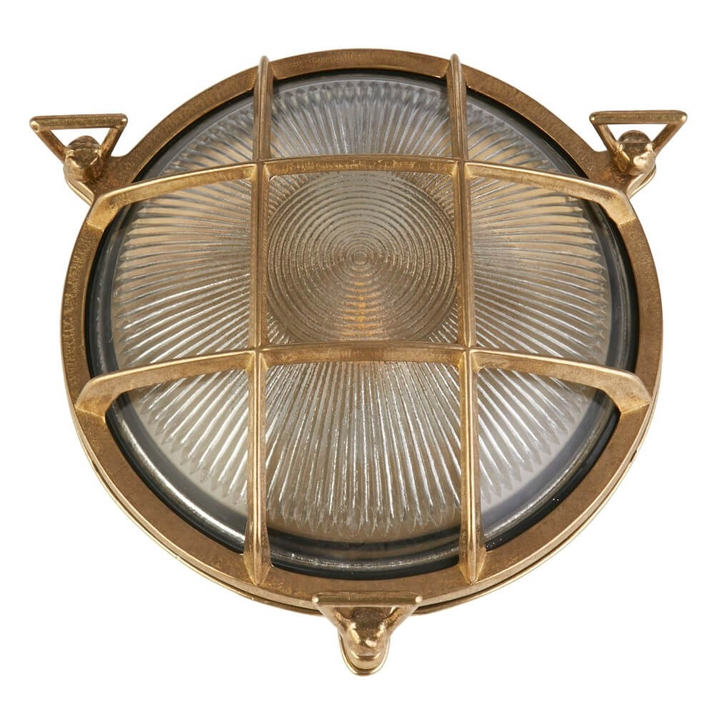 Klassieke wandlamp Bulkhead goud Searchlight 5053423247403