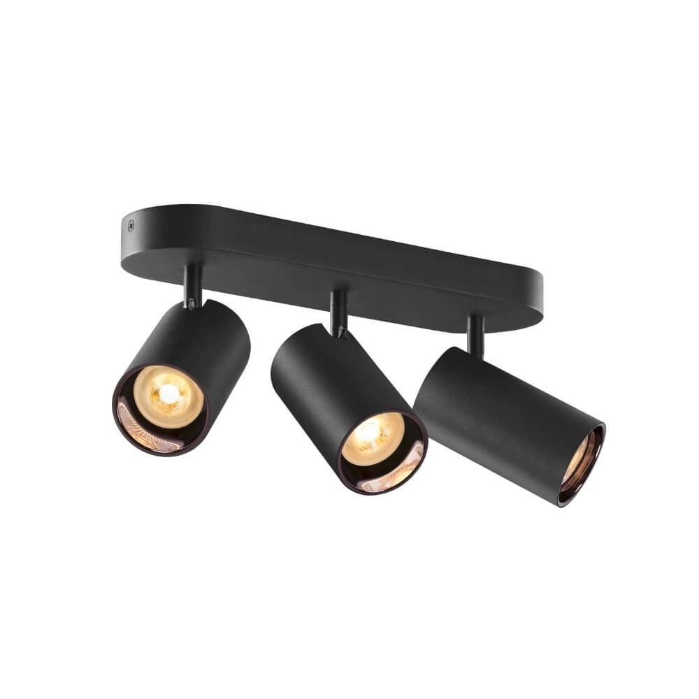 3-lichts opbouwspot Asto Tube zwart - 3x GU10 SLV 4024163266130