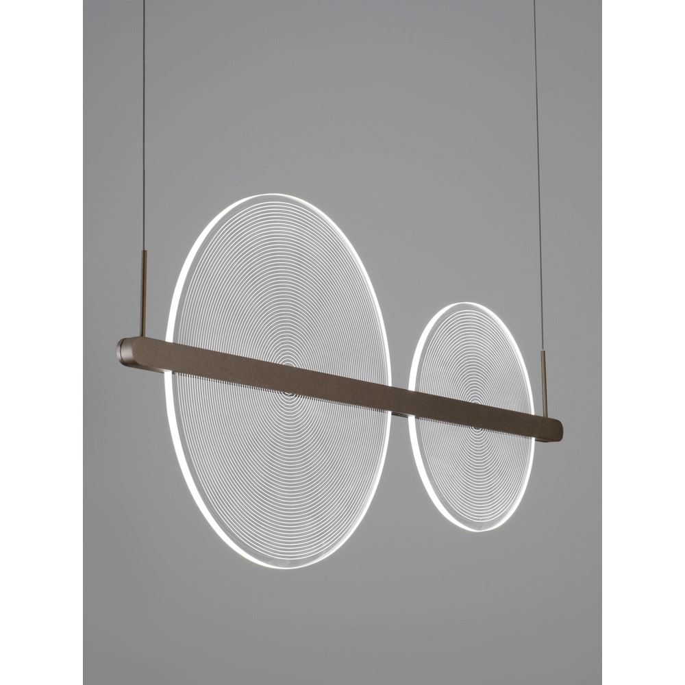 Strakke hanglamp Noah koffie bruin Lyora 5212017439406