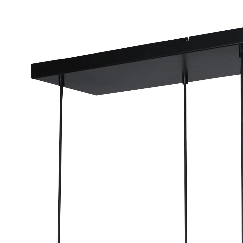 Zwarte hanglamp met goud Bounty 6-lichts rond glas Masterlight 8718121247892