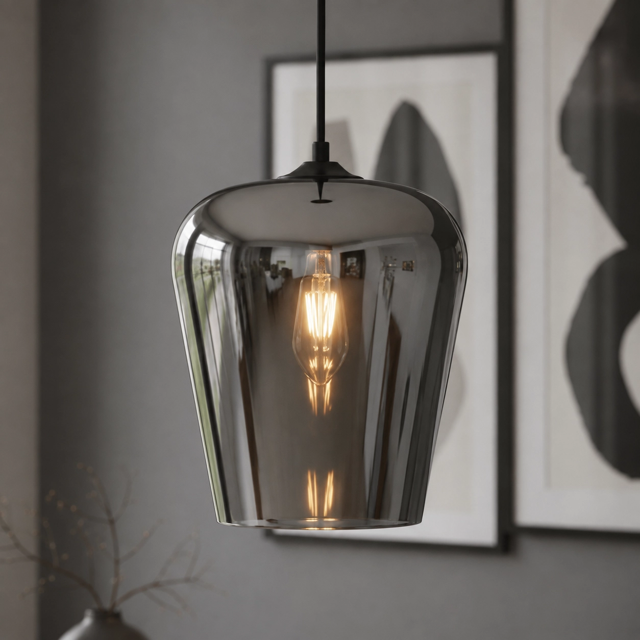 Hanglamp Tombo titan glas Ø 23cm