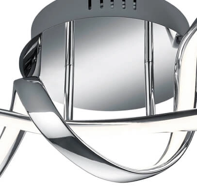 Led plafondlamp Perugia chroom Trio 4017807525786