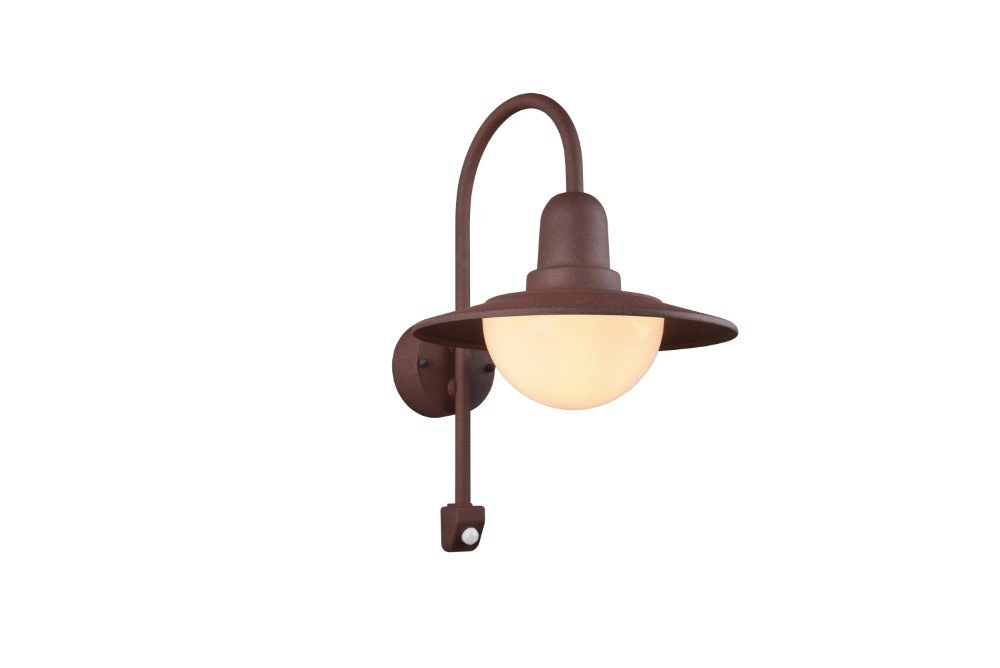 Muurlamp roestbruin Norman met bewegingssensor Trio 4017807492613