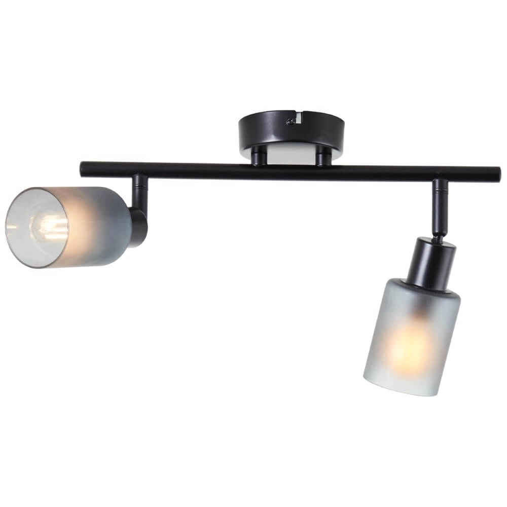 Zwarte plafondlamp Loralie 2-lichts Brilliant 4004353413230