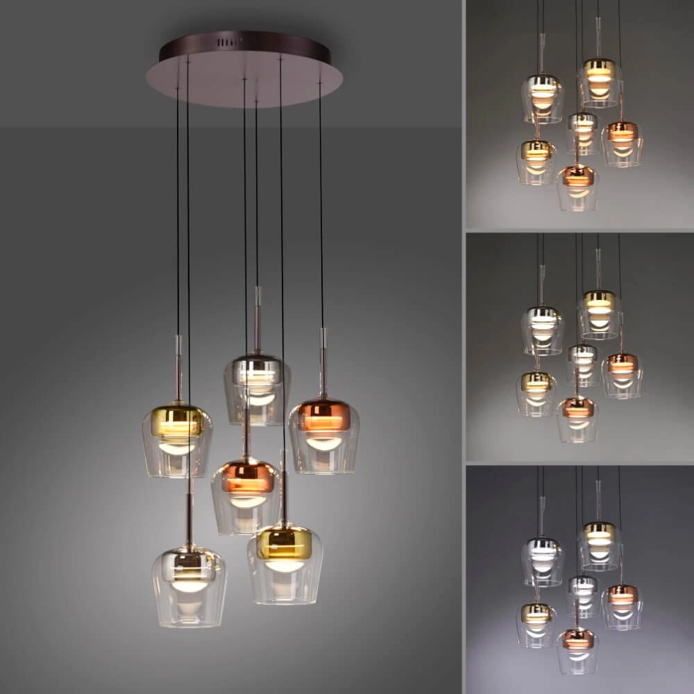 6-lichts hanglamp Q-Kon meerdere kleuren Paul Neuhaus 4012248383872