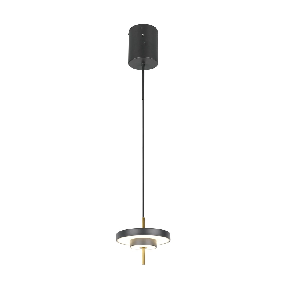 Design hanglamp Keaton zwart met goud Ø 20cm Trio 4017807653304