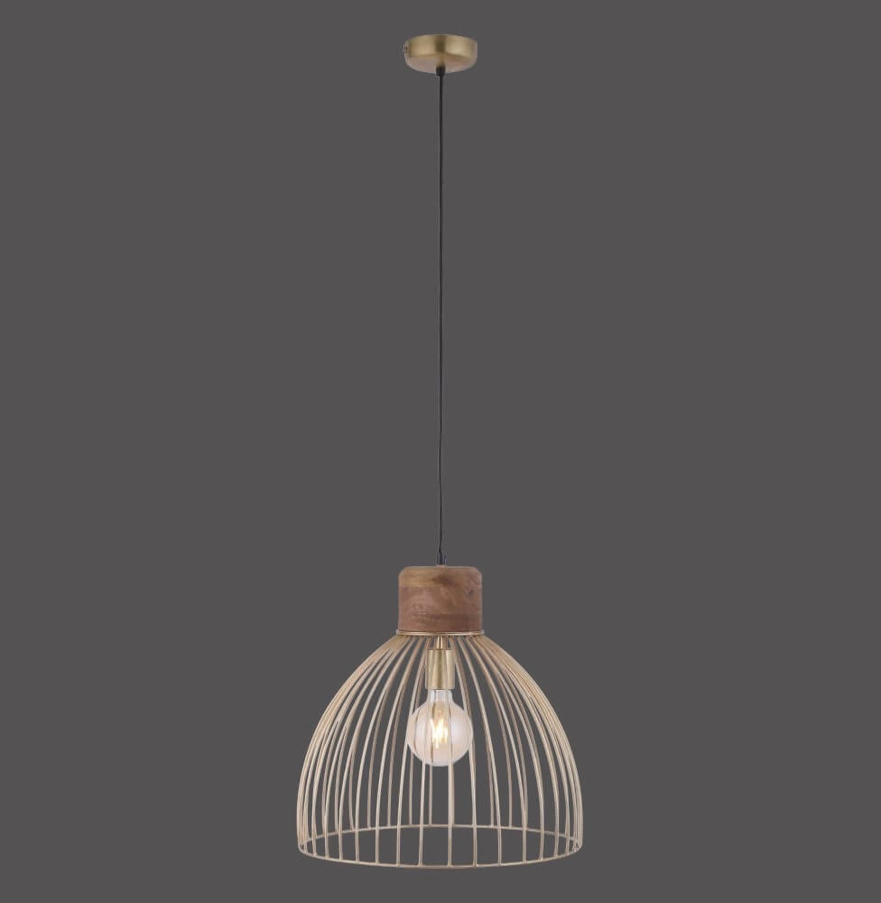 Hanglamp Alami bruin messing Just Light 4043689976125