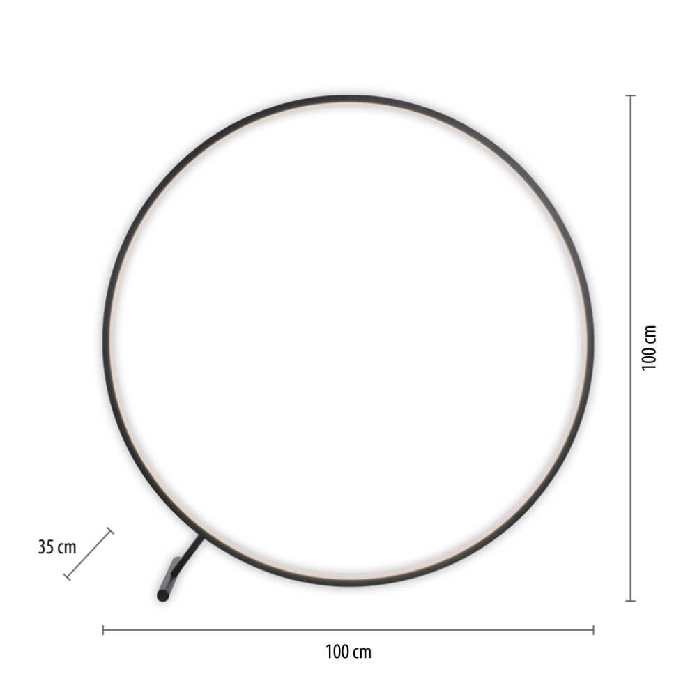 Vloerlamp Hula uniek design Ø 100cm Paul Neuhaus 4012248373323