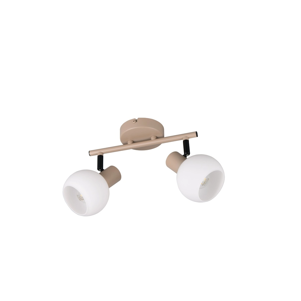 Plafondlamp Boba 2-lichts beige Trio 4017807654615