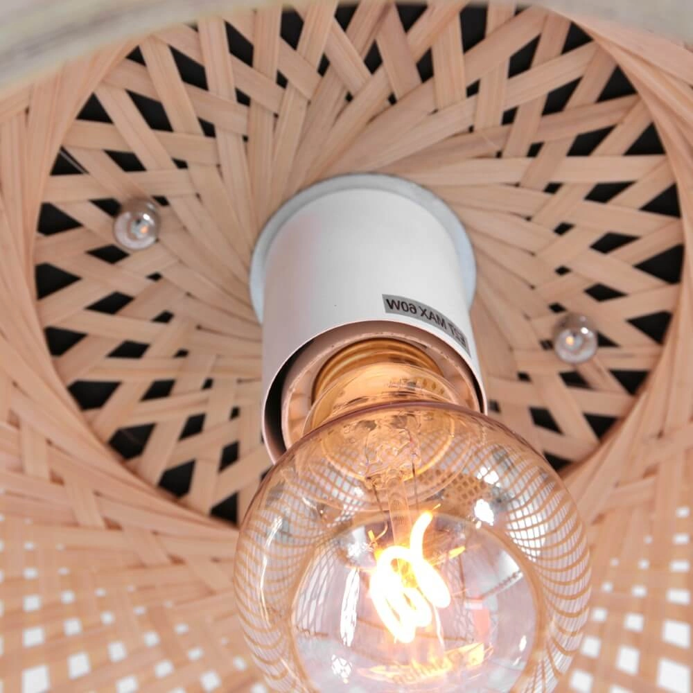 Bamboe plafondlamp Maze Ø 40cm Steinhauer 8712746147216