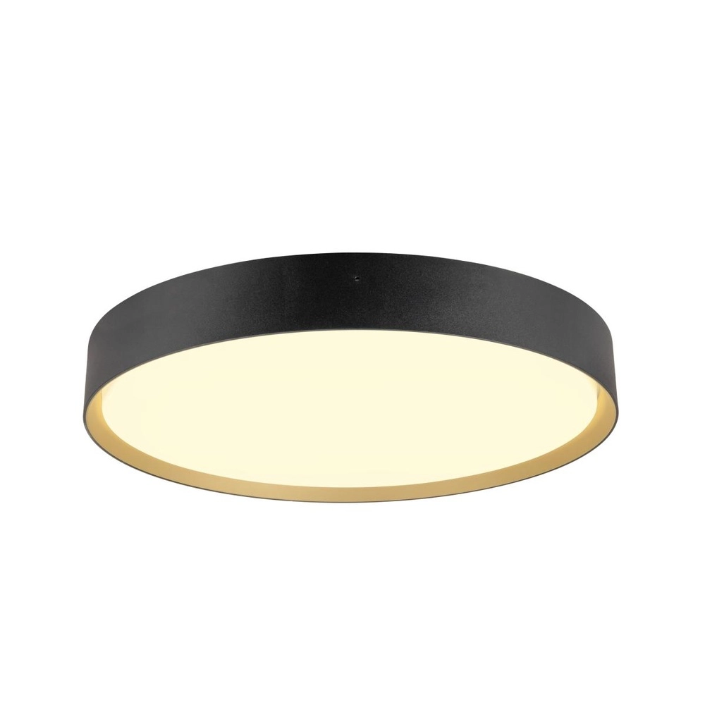 Plafondlamp Decona Ø 42cm zwart met goud - 3000K/4000K Plafondlamp Decona Ø 42cm zwart met goud - 3000K/4000K