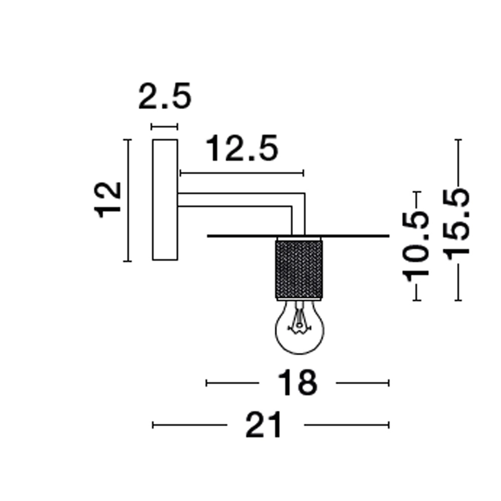 Wall lamp Royal gold Lyora 5212017436078