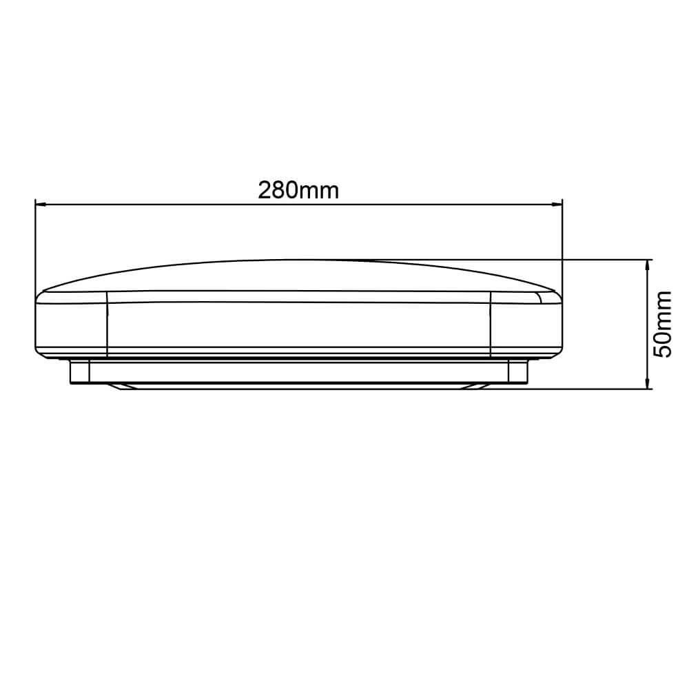 Tijdloze plafondlamp Farica 23cm - 3000K - Led Brilliant 4004353410413