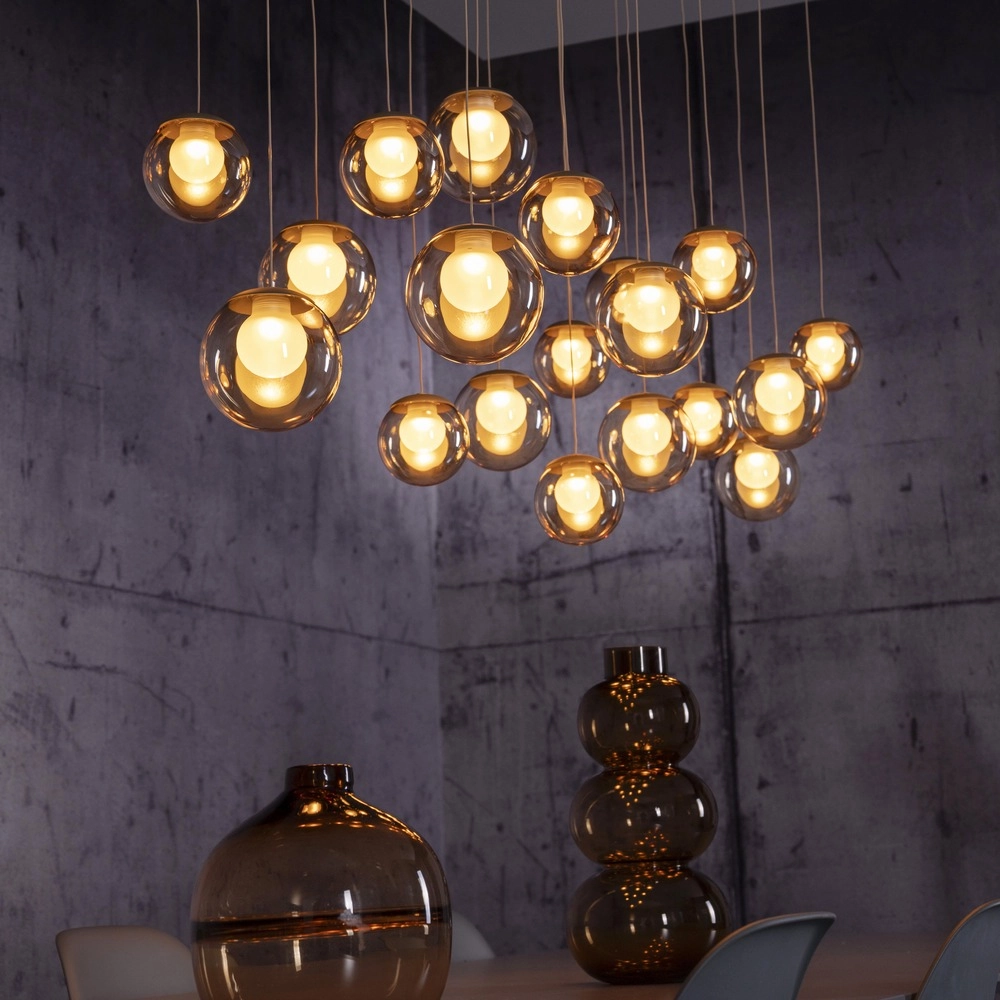 19-lichts hanglamp Pure Popup bronce Paul Neuhaus 4012248396704