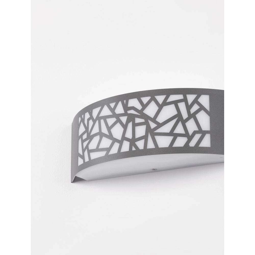 Grijze wandlamp Zenith ovaal Lyora 5212017435521