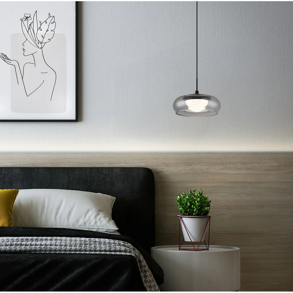 Design hanglamp Carlene zwart Globo 9007371578177