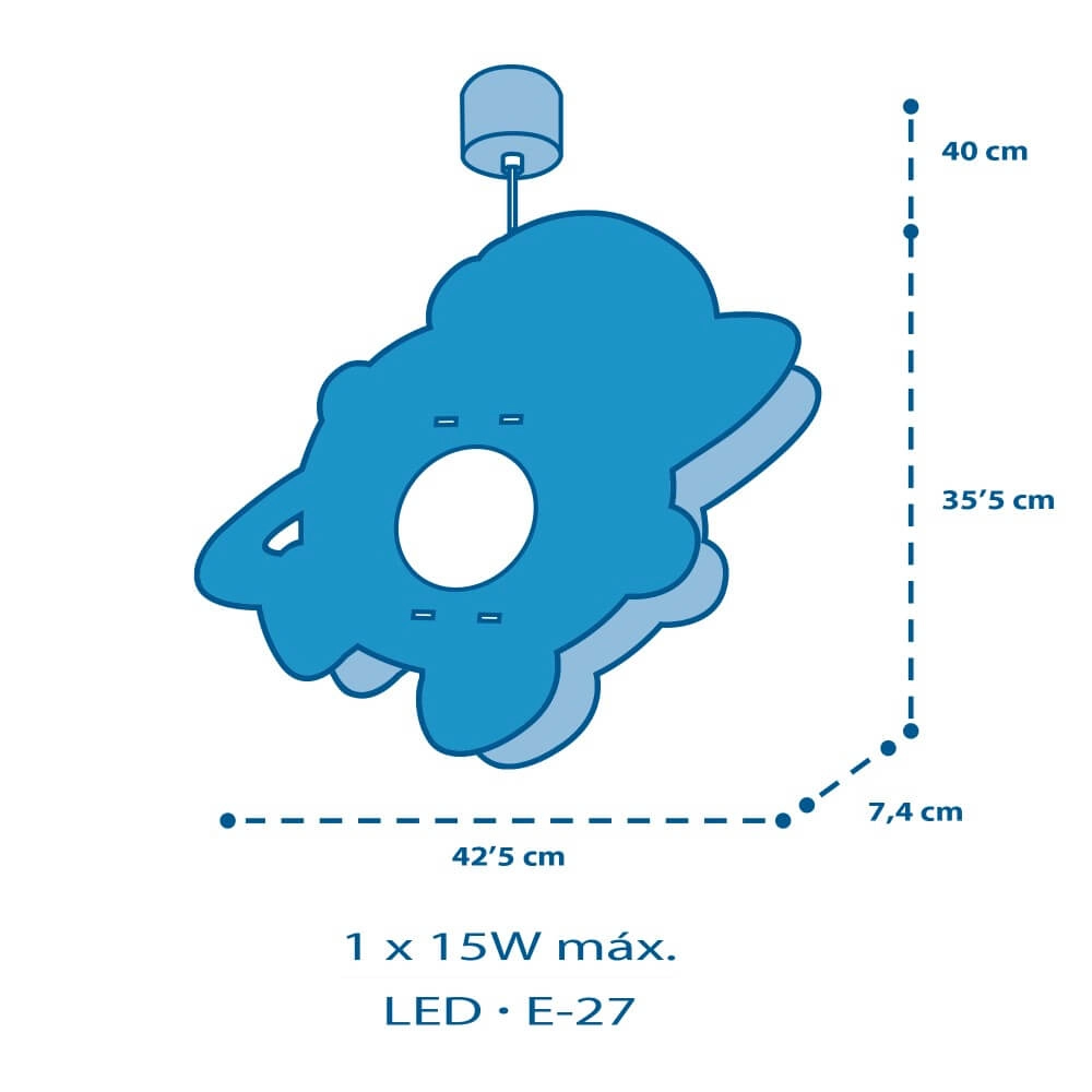 Kinderkamer hanglamp Spaceman Dalber 8420406002132