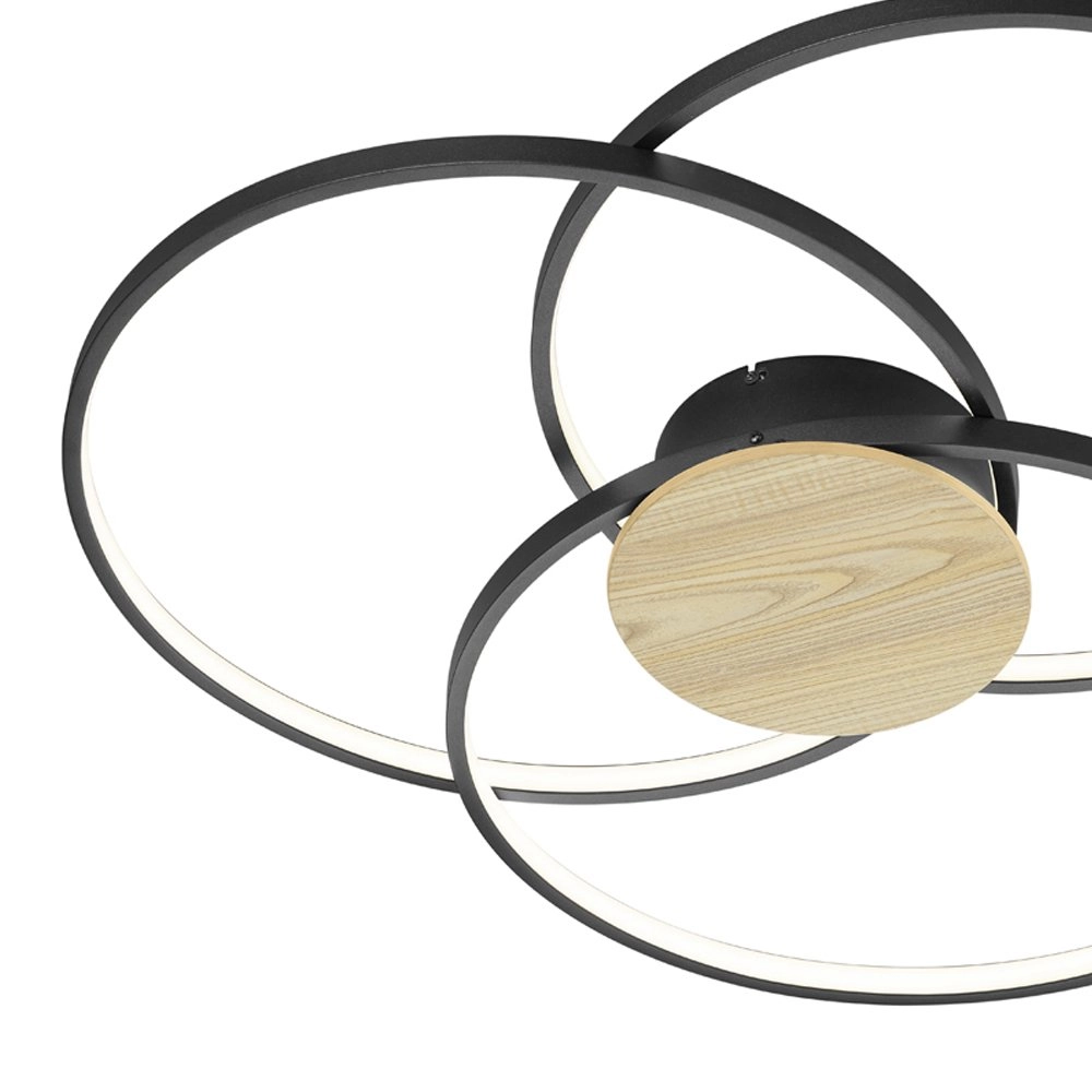 Moderne plafonnière Sedona Ø 80cm Trio 4017807441192