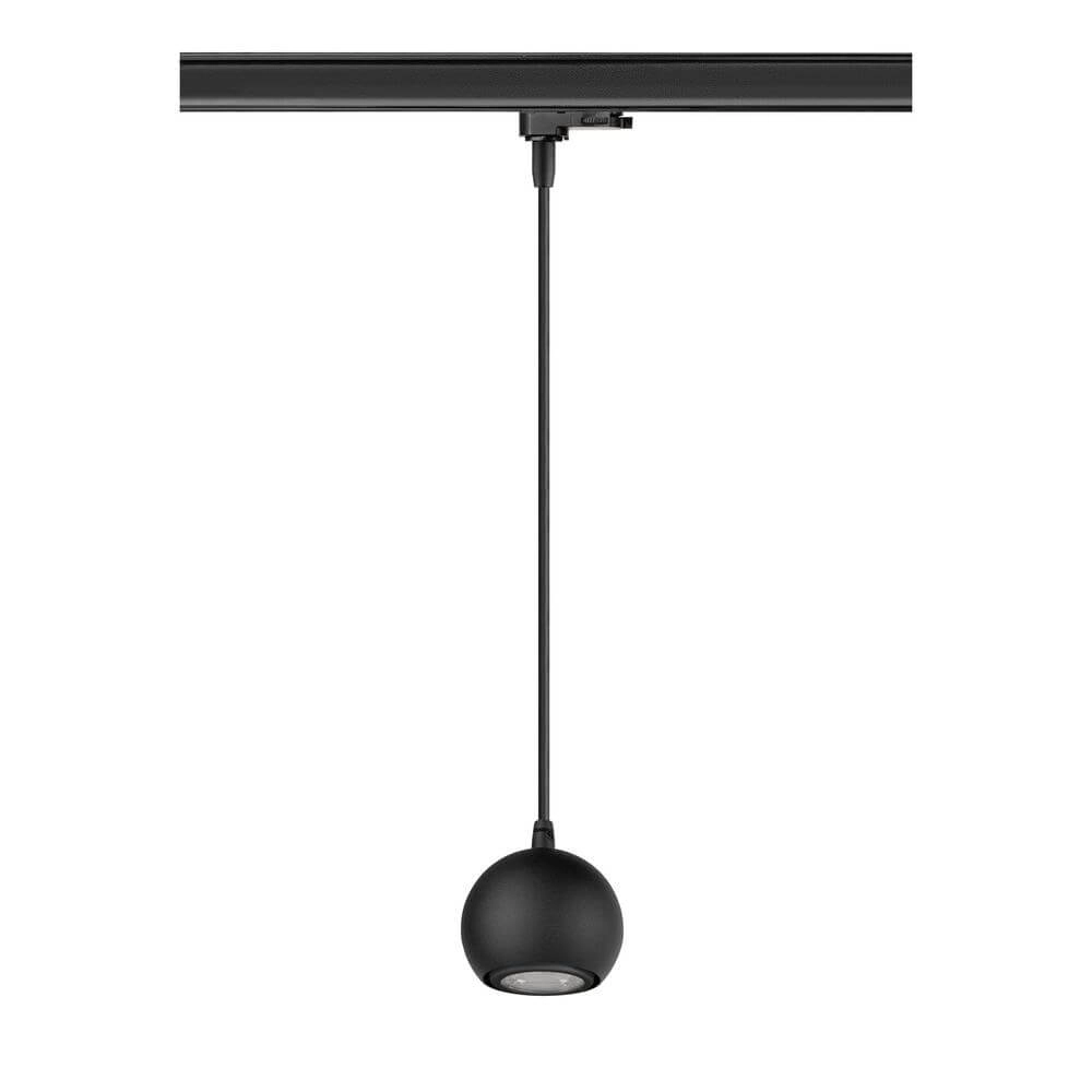 Hanglamp voor rail Light Eye 90 zwart 3-fase Ø 9cm SLV 4024163295567