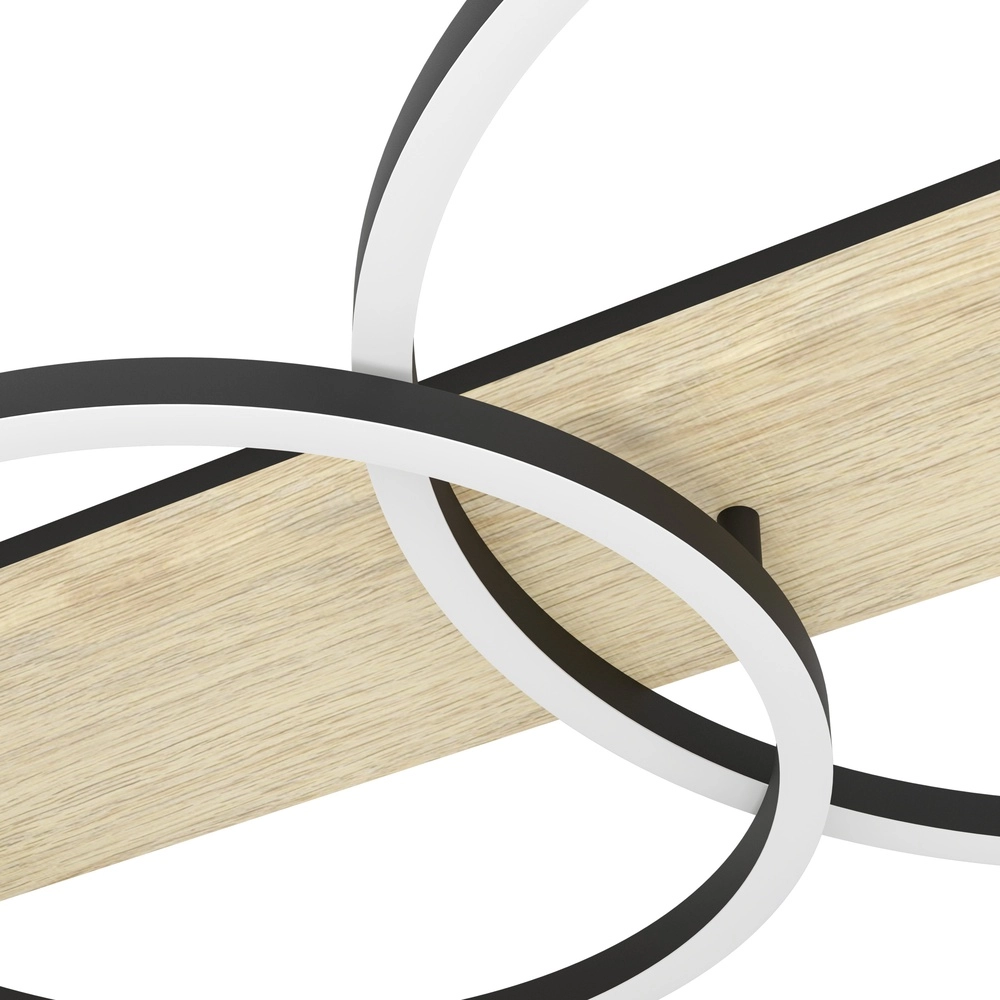 Plafondlamp Boyal 2L - led - met houtlook Eglo 9008606327232