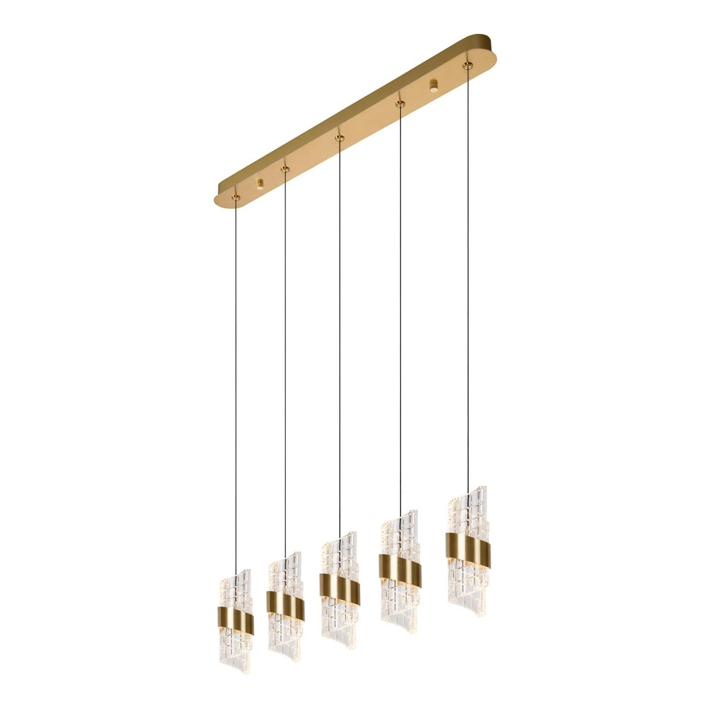 Design hanglamp Kligande 5-lichts goud recht Lucide 5411212134646