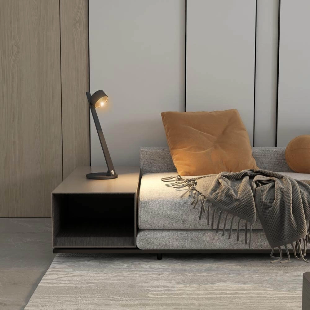 Moderne tafellamp Omega zwart Artdelight 8720701100336