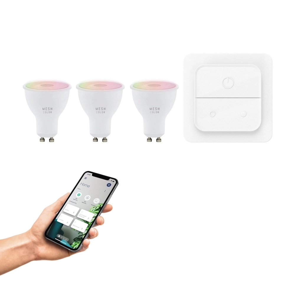 Set van 3 Led Zigbee GU10 4,9W - 345lm - 2700-6500K