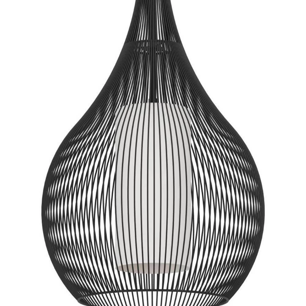 Moderne zwarte hanglamp Razoni 1 Ø 32,5cm Eglo 9008606267958