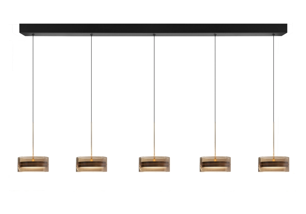 5-lichts hanglamp Mini Enzo dimbaar