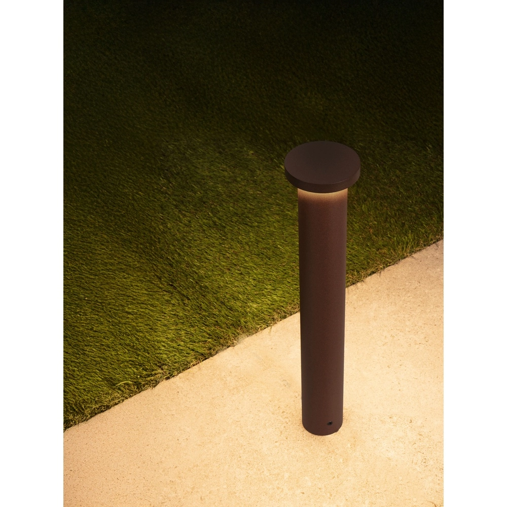 Moderne padverlichting Bast roestbruin 45cm - 2700K
