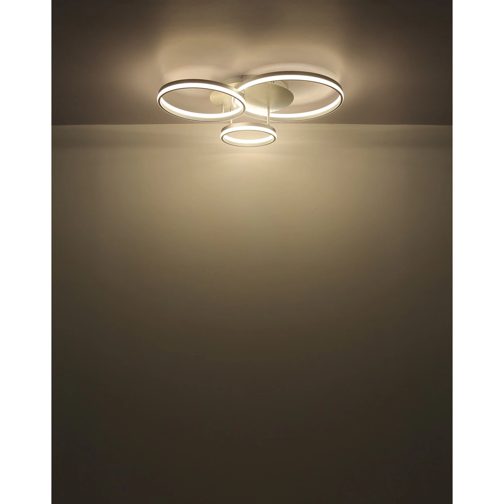 Plafondlamp Mary zilvergrijs 3-lichts Globo 9007371519859