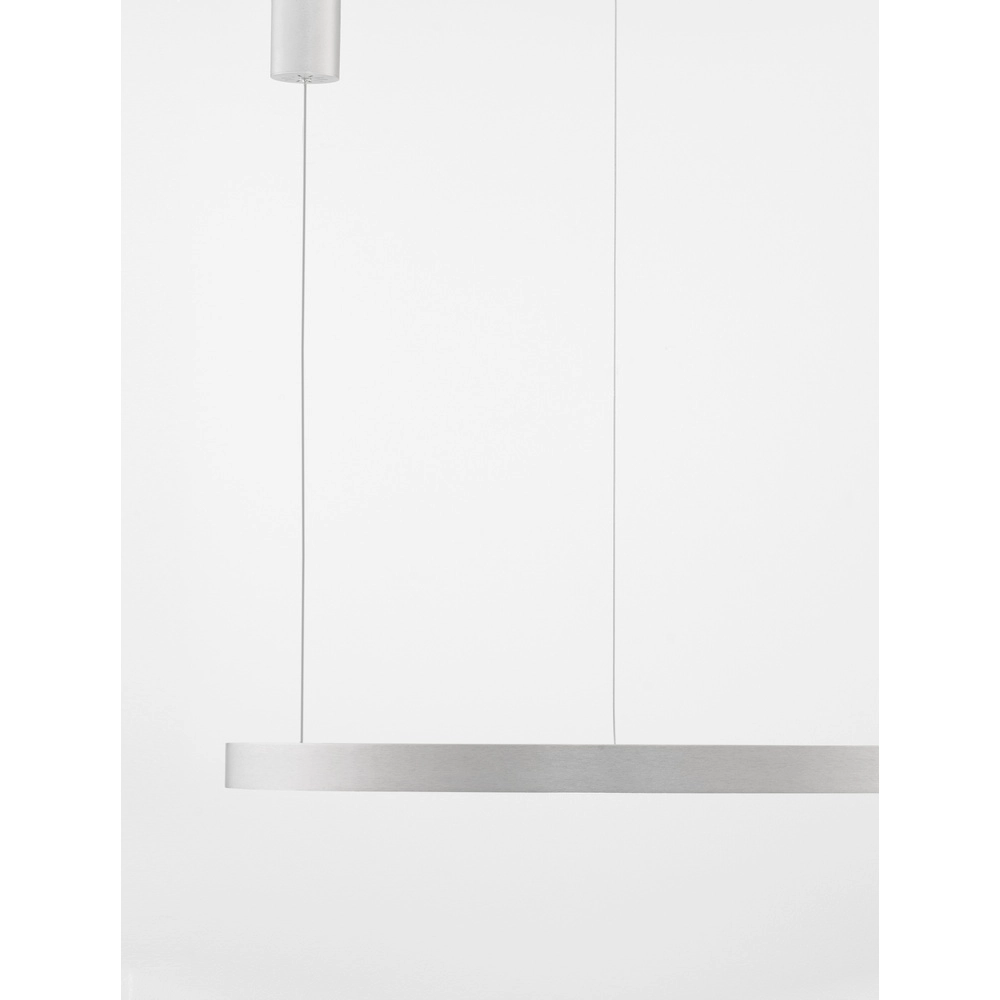 Design hanglamp Elowen zilvergrijs Ø 80cm Lyora 5212017439116