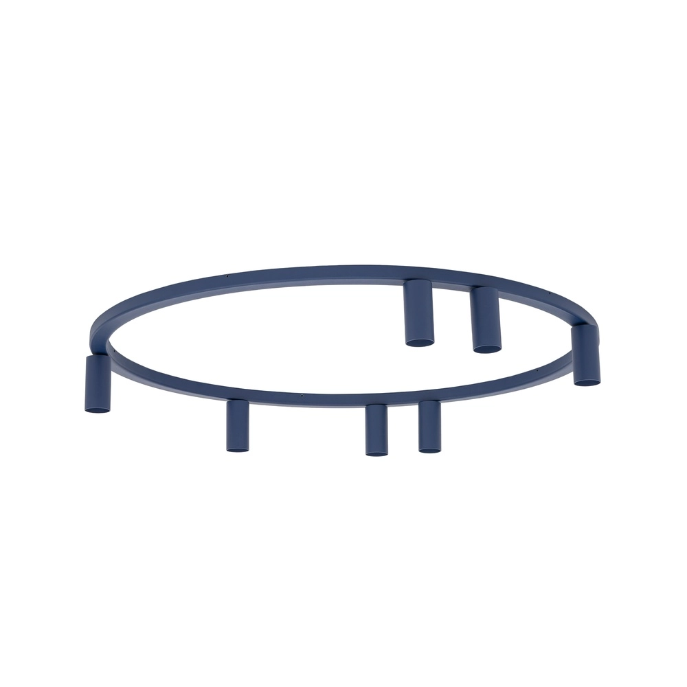 Cirkel opbouwspots Fourty 7x GU10 - donkerblauw