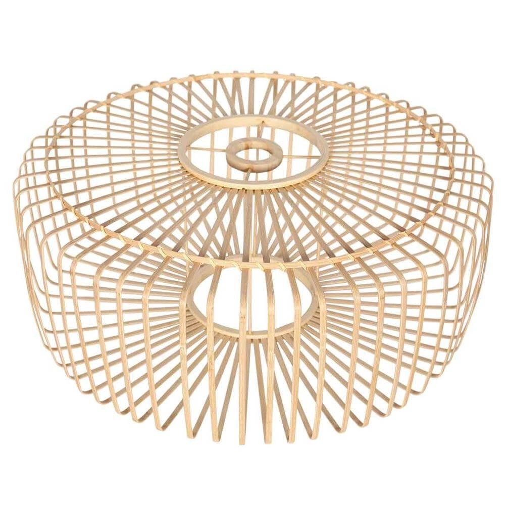 Booglamp Sparkled Light crème met bamboe kap spijl Ø 60cm Steinhauer 8712746180015