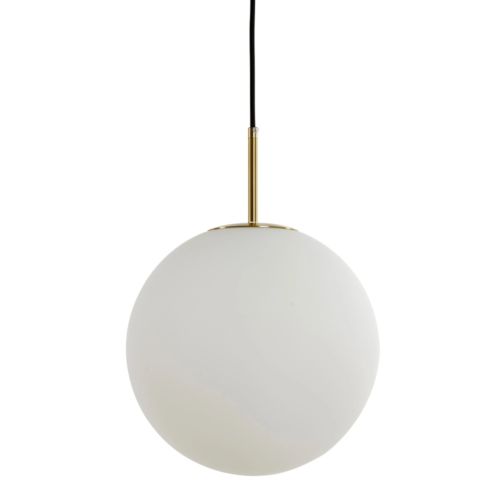 Opaal glazen hanglamp Medina Ø 40cm