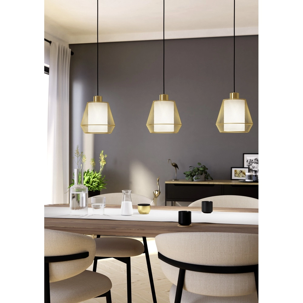Gouden hanglamp Ciudadela eettafel - 3-lichts Eglo 9008606274680