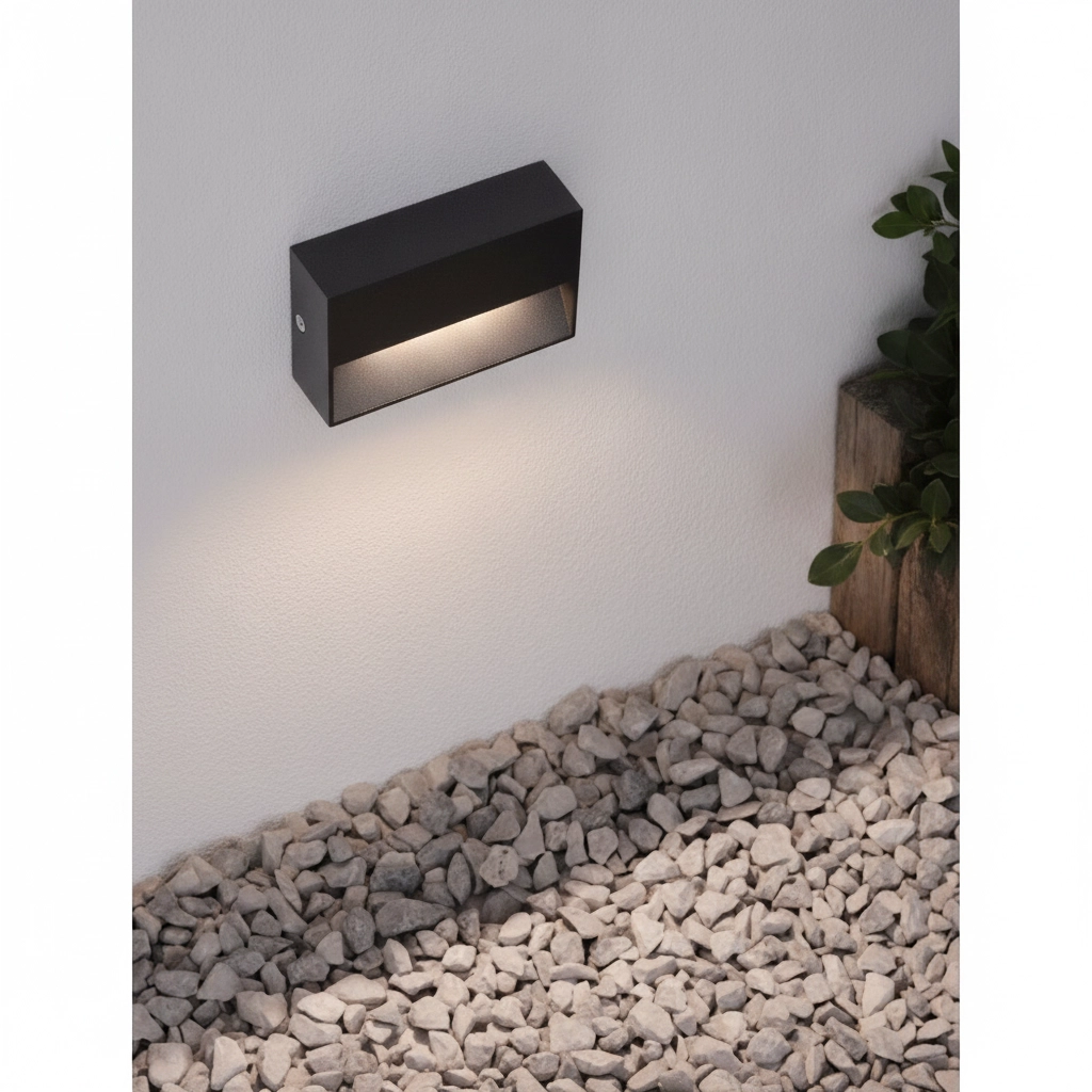 Strakke wandlamp Vision antraciet