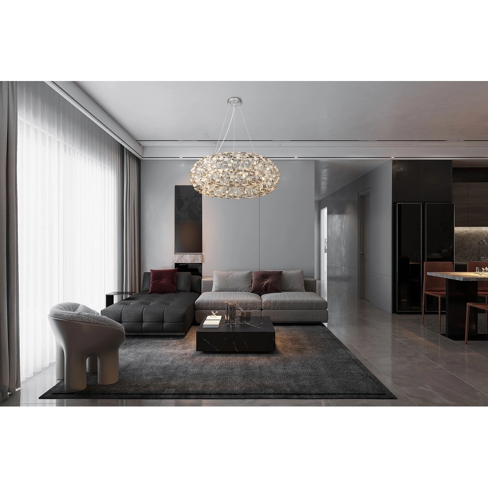 Hanglamp Katrina chroom Ø 80cm Globo 9007371478347