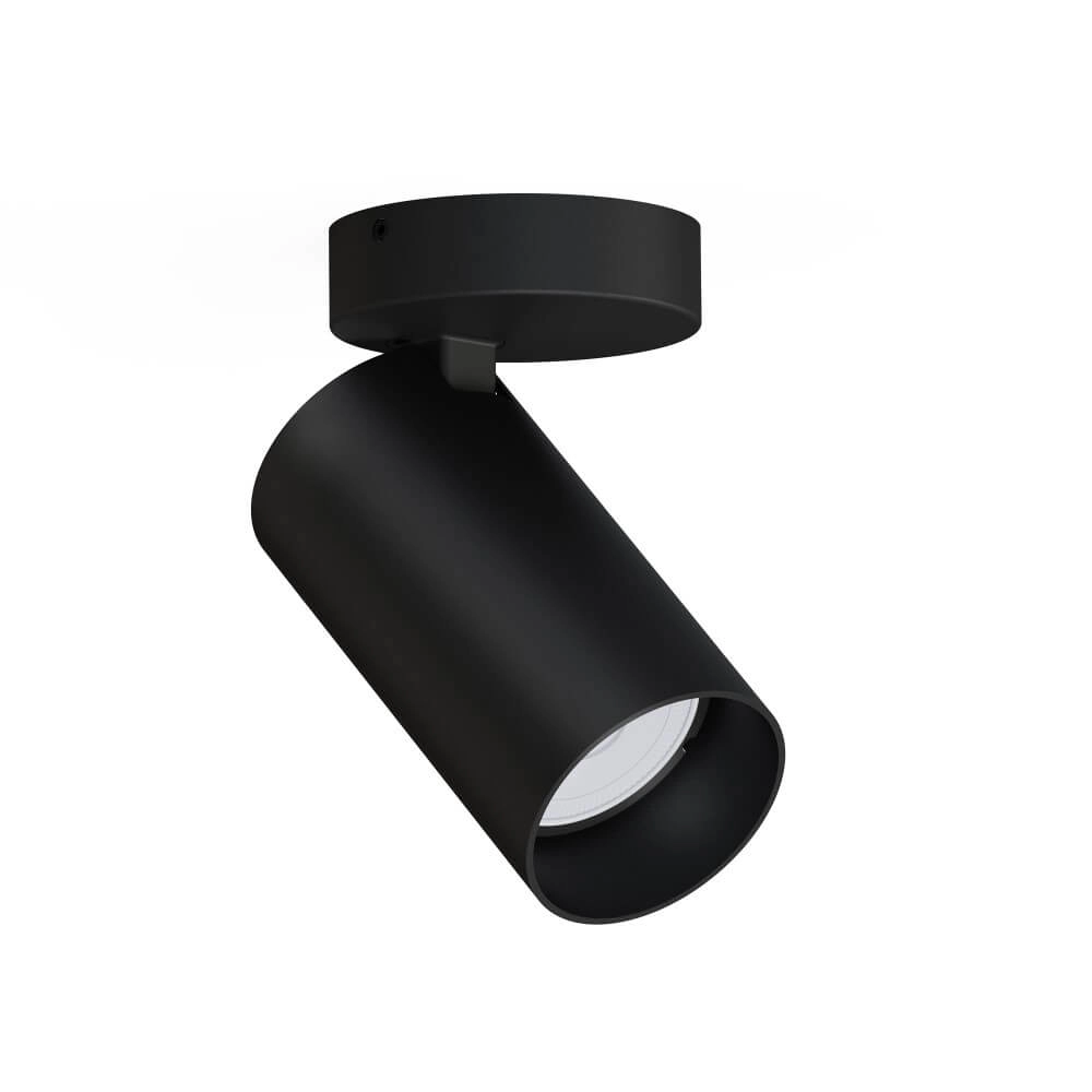 Zwarte opbouwspot Mono kantelbaar Lyora 5903139783897