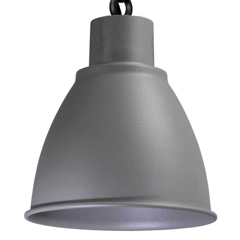 Stoere eettafel hanglamp Industria 2x27 2-lichts zwart met betongrijs Masterlight 8718121231457