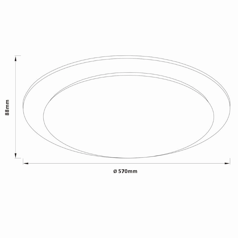 Plafondlamp Vittoria Ø 57cm Brilliant 4004353426520